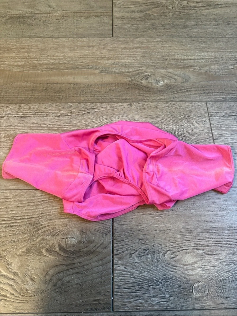 Vintage 1980s Sears Bright Hot Pink Neon Women’s Short Sleeve Scoopneck Bodysuit